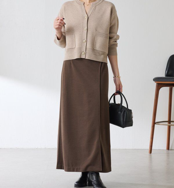  「スキッパースウェットライクカーディガン」|ニット・セーター|