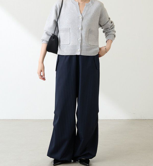  「スキッパースウェットライクカーディガン」|ニット・セーター|