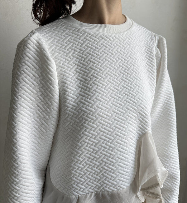  「【WEB限定】ペプラム切替トップス」|Tシャツ・カットソー|