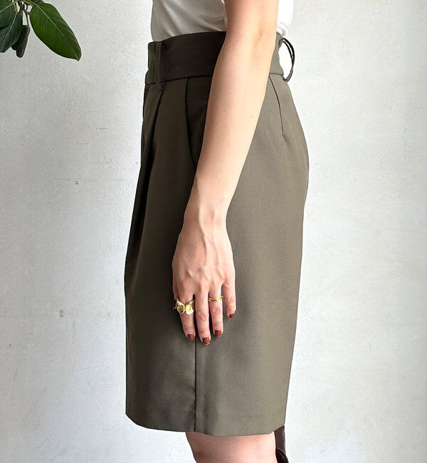  「折り返しカラーベルトショートパンツ」|チノ|