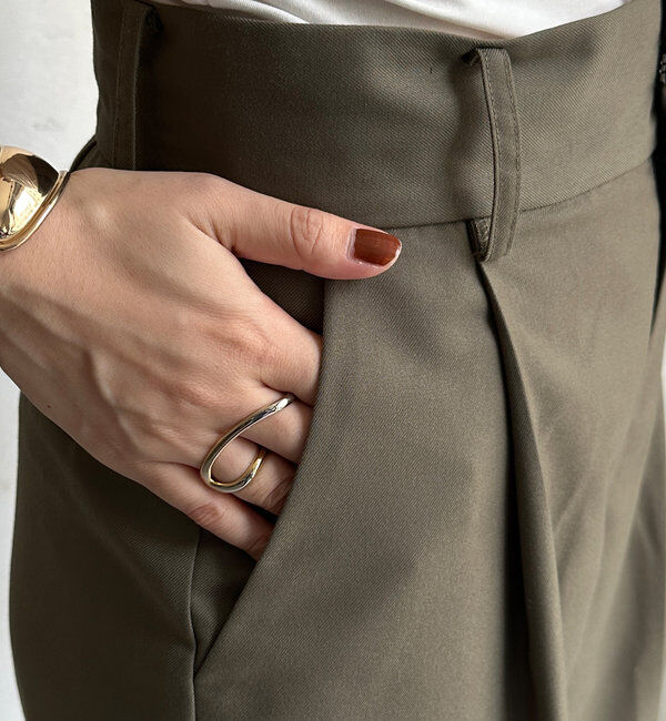  「折り返しカラーベルトショートパンツ」|チノ|