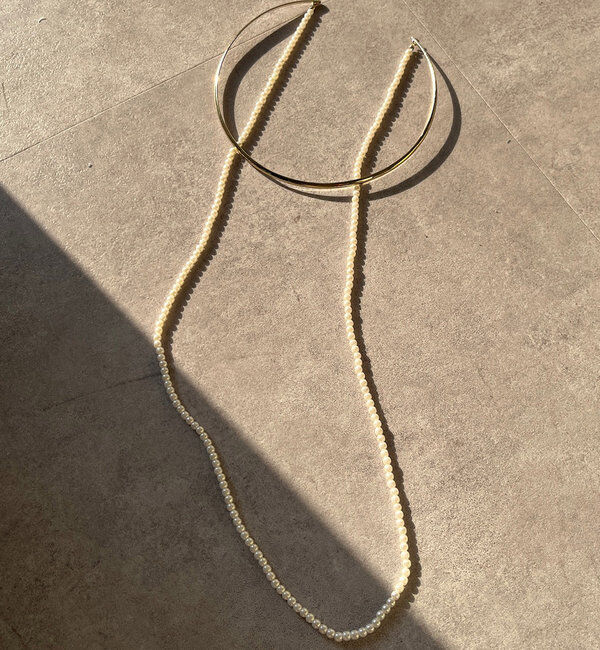  「パール付チョーカー」|ネックレス|