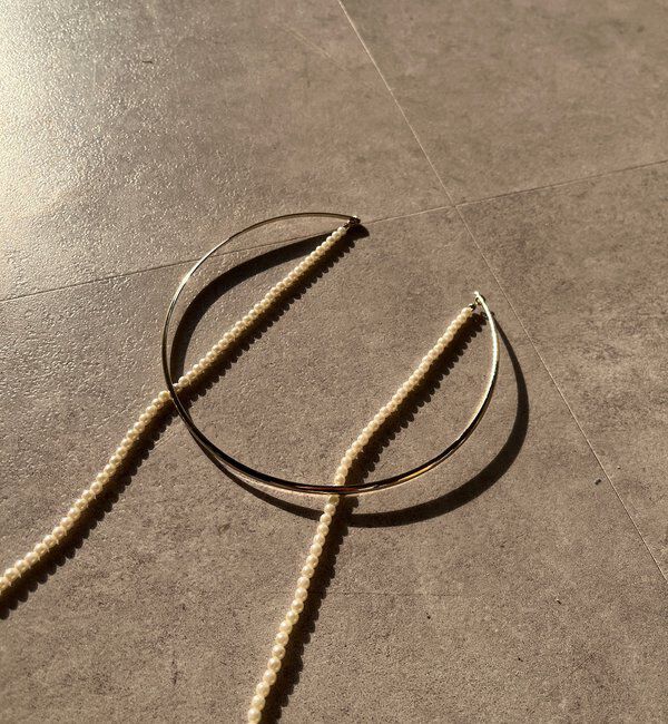  「パール付チョーカー」|ネックレス|