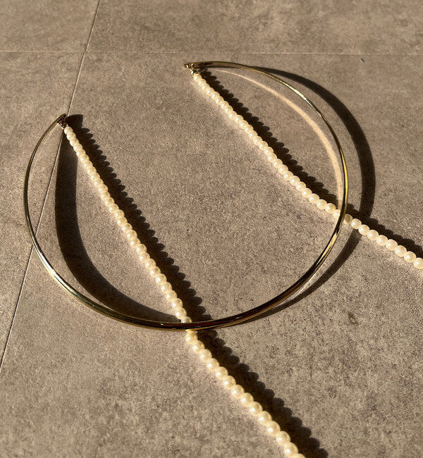  「パール付チョーカー」|ネックレス|