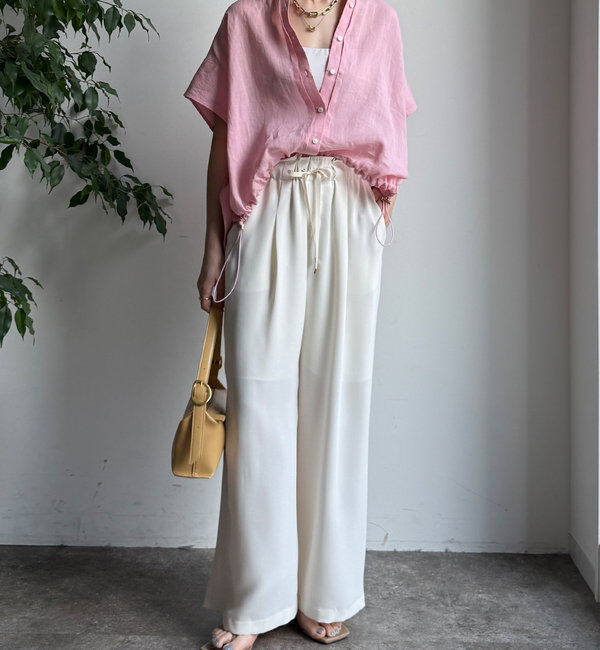  「ドロストワイドパンツ」|チノ|