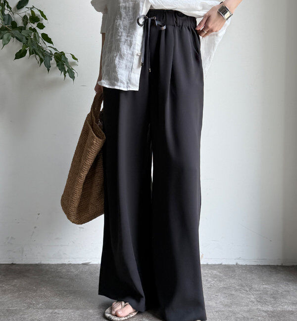  「ドロストワイドパンツ」|チノ|