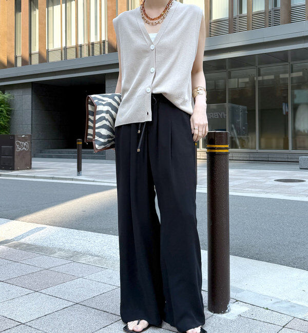  「ドロストワイドパンツ」|チノ|