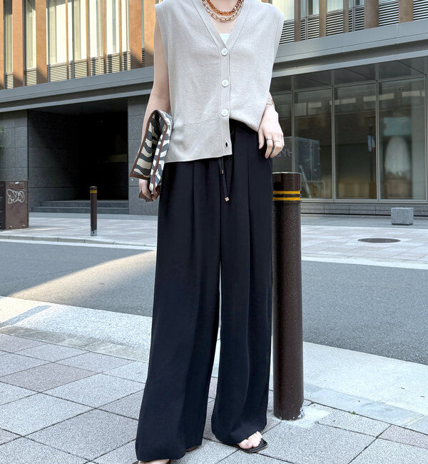  「ドロストワイドパンツ」|チノ|