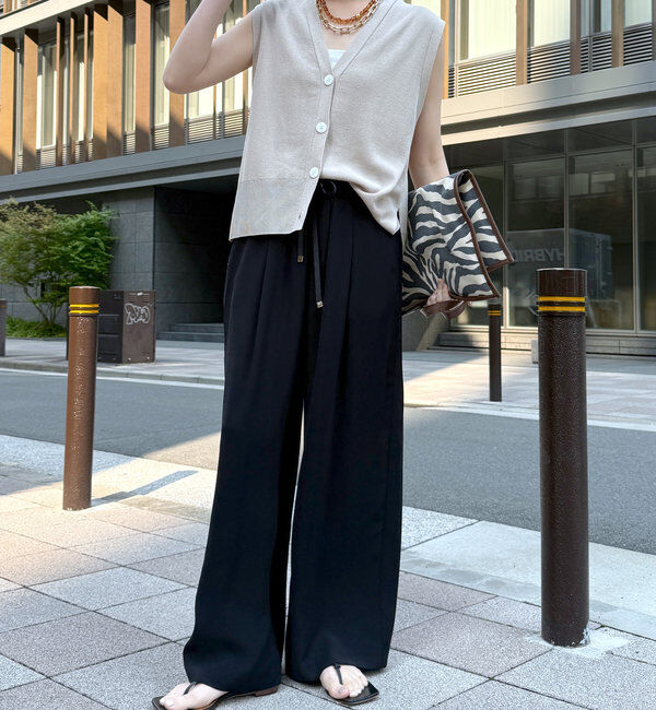  「ドロストワイドパンツ」|チノ|