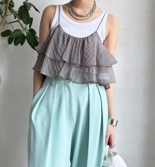  「フリルキャミセット」|Tシャツ・カットソー|