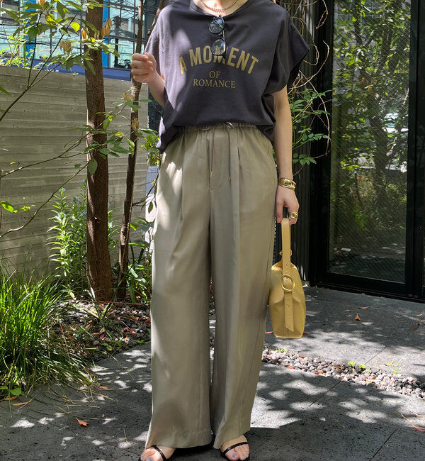  「【ウォッシャブル】キュプライージーパンツ」|チノ|