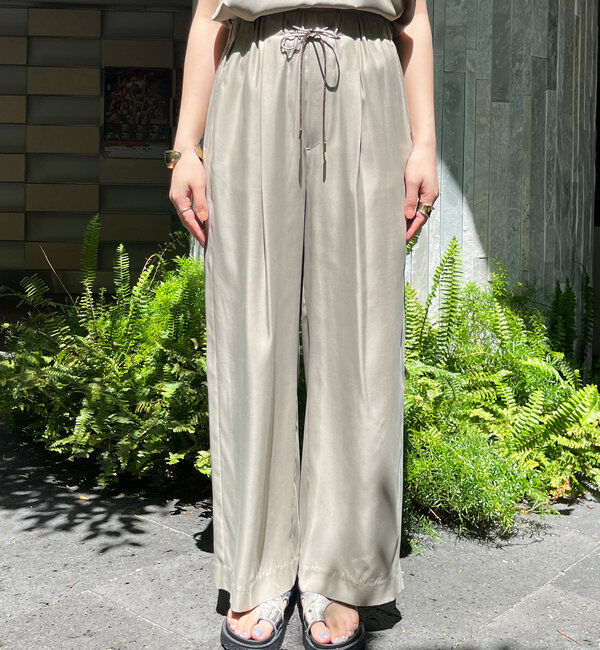  「【ウォッシャブル】キュプライージーパンツ」|チノ|