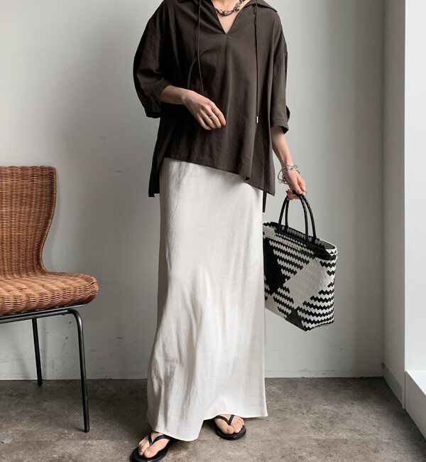  「【WEB限定】襟付スキッパーシャツ」|シャツ・ブラウス|