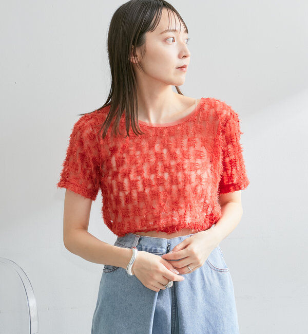  「【7色展開】フェザーチュールTee」|Tシャツ・カットソー|