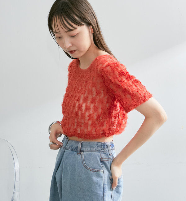  「【7色展開】フェザーチュールTee」|Tシャツ・カットソー|