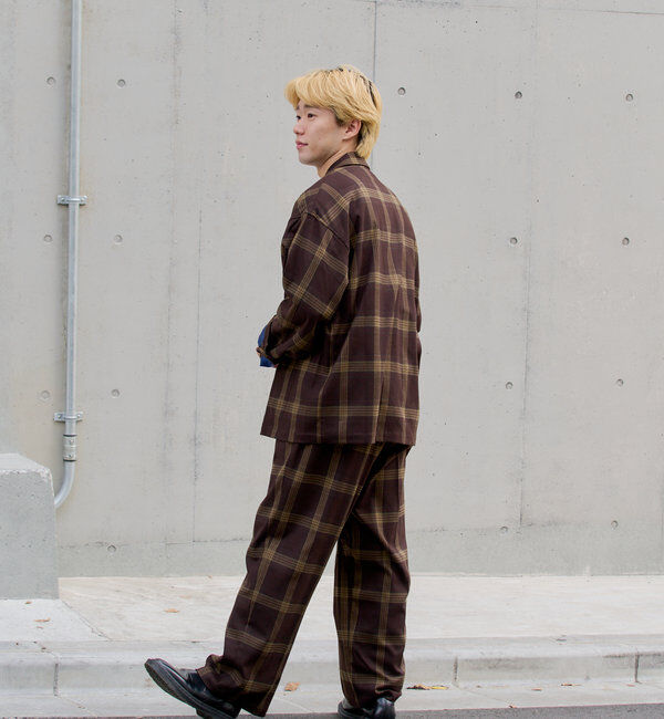  「【WHIMSIC/2サイズ展開】ルーズフィットイージースラックス」|チノ|