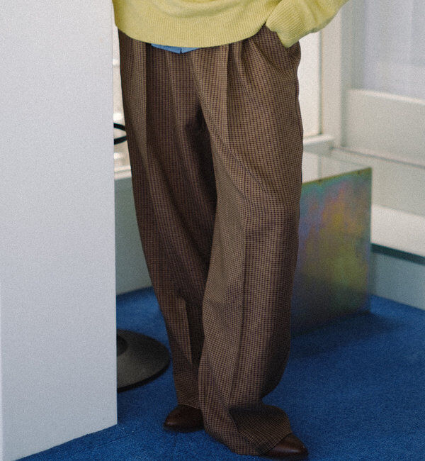  「【WHIMSIC/2サイズ展開】ルーズフィットイージースラックス」|チノ|ブラウンその他2