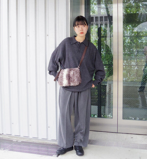  「【WHIMSIC/2サイズ展開】ルーズフィットイージースラックス」|チノ|