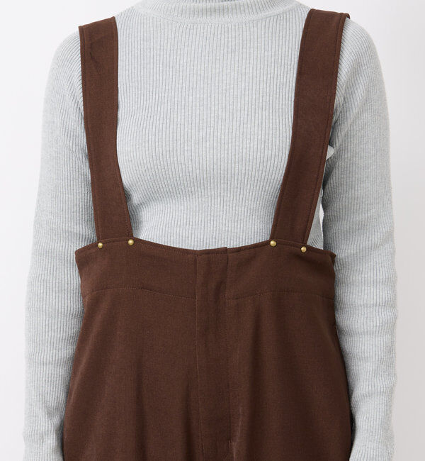  「《スリットで綺麗見せ・着回し》ツイルサロペット」|その他|