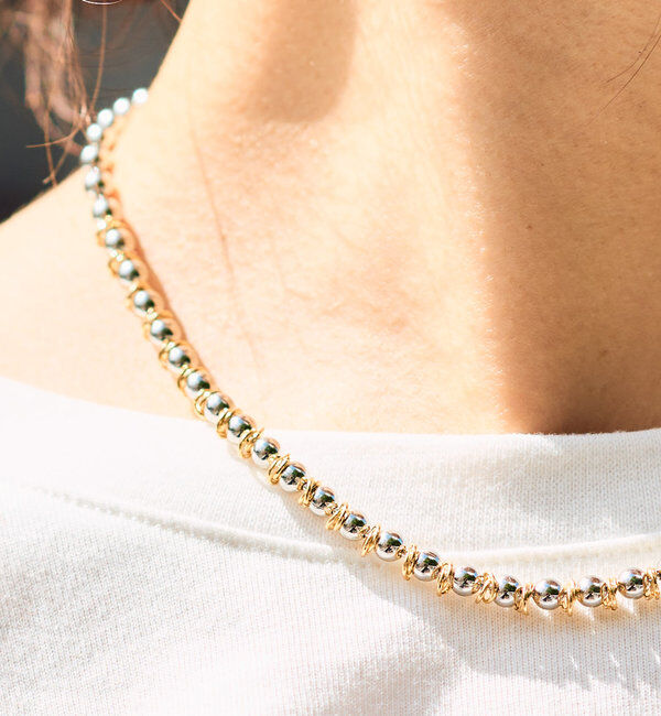  「ゴールドMIXマンテルボールチェーン」|ブローチ・コサージュ|