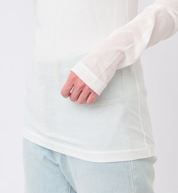  「【MONN.:.(モン)】シアーロンT」|Tシャツ・カットソー|