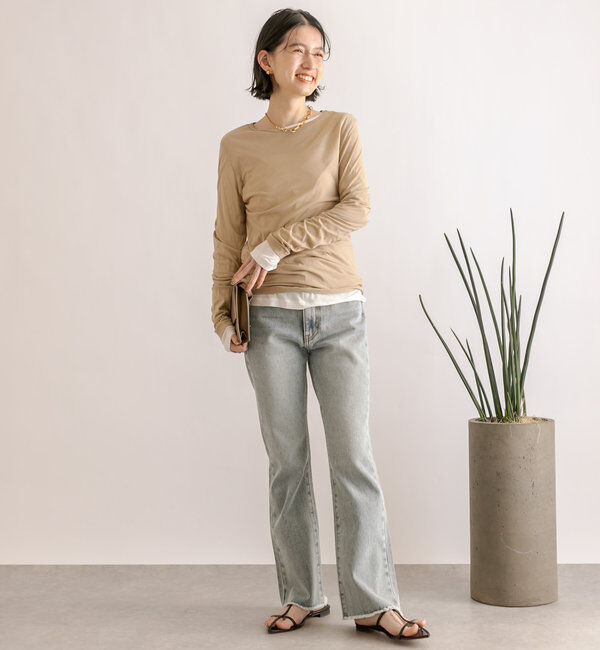  「【MONN.:.(モン)】シアーロンT」|Tシャツ・カットソー|