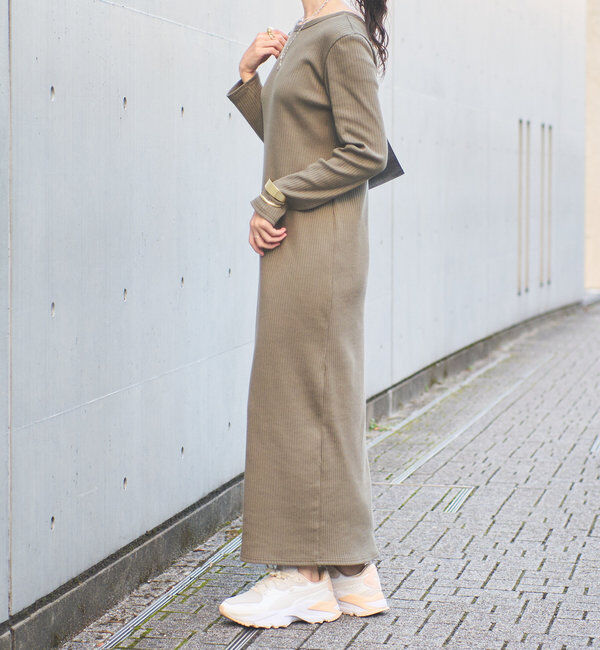  「【全骨格細見え】2WAYロングリブワンピース」|ワンピース|