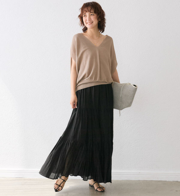  「【名品リバイバル/5色展開】コットンワッシャープリーツスカート」|スカート|
