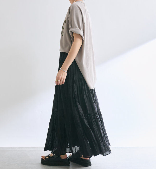  「【名品リバイバル/5色展開】コットンワッシャープリーツスカート」|スカート|