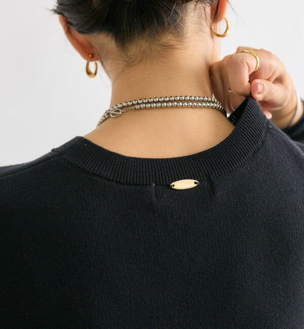  「【セットアップ対応】コットンスムースラウンドヘムニット」|ニット・セーター|