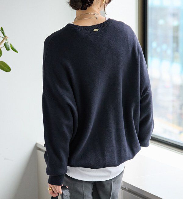  「【セットアップ対応】コットンスムースラウンドヘムニット」|ニット・セーター|