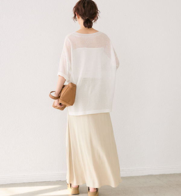  「【セットアップ可】ガーメントダイバイヤススカート」|スカート|