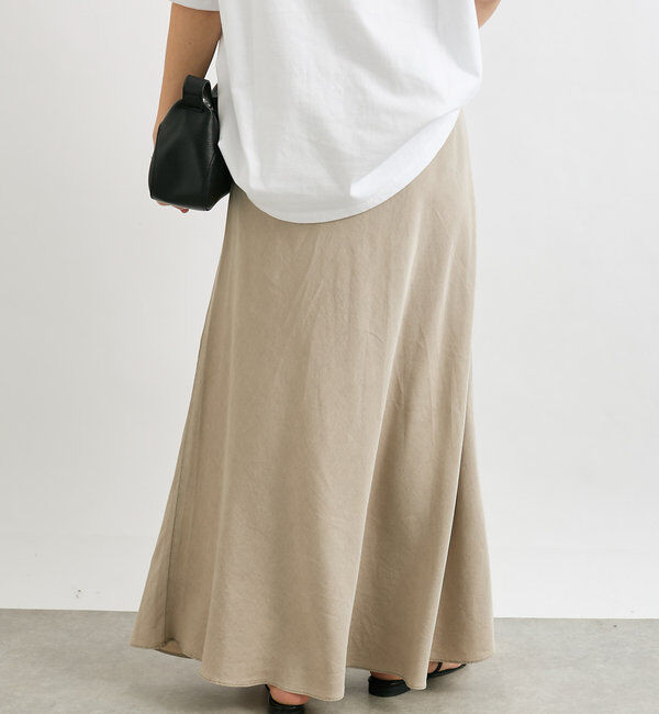  「【セットアップ可】ガーメントダイバイヤススカート」|スカート|