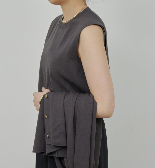  「【接触冷感/アンサンブル対応】アイシーコットンVカーデ」|ニット・セーター|