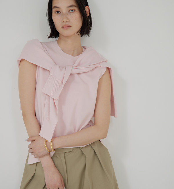  「【接触冷感/アンサンブル対応】アイシーコットンノースリ」|ニット・セーター|