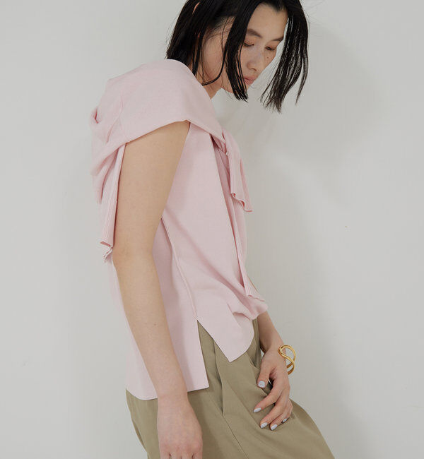  「【接触冷感/アンサンブル対応】アイシーコットンノースリ」|ニット・セーター|