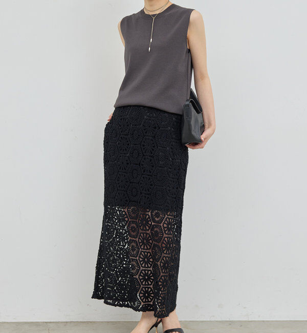  「【接触冷感/アンサンブル対応】アイシーコットンノースリ」|ニット・セーター|