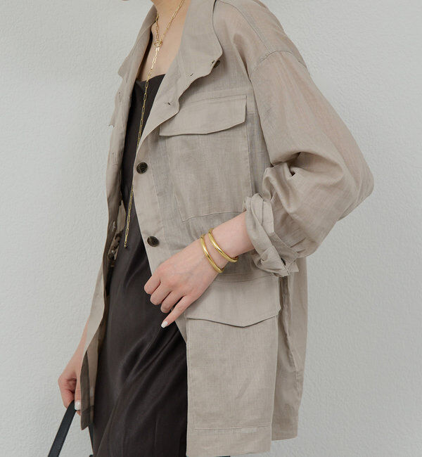 「シアーミリタリージャケット」|テーラードジャケット|