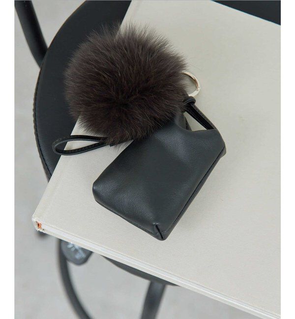  「【MANAKAコラボ 】【2.718】ポーチセットファーチャーム」|その他|ブラック