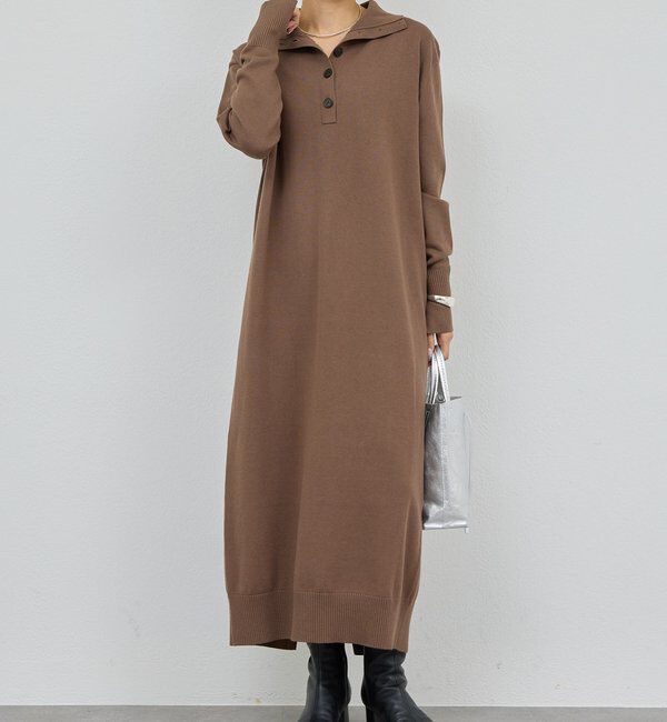  「【2way】 ニットタートルワンピース」|ワンピース|