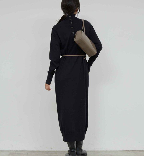  「【2way】 ニットタートルワンピース」|ワンピース|