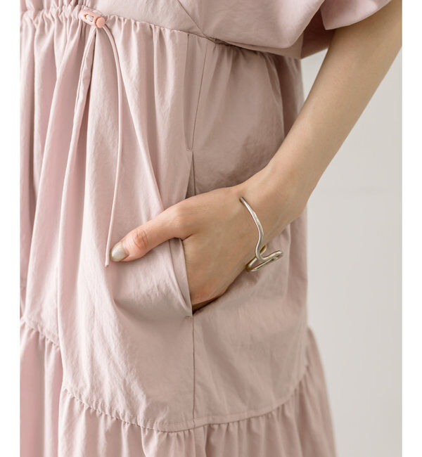  「【3サイズ展開】ドロストギャザーワンピース」|ワンピース|