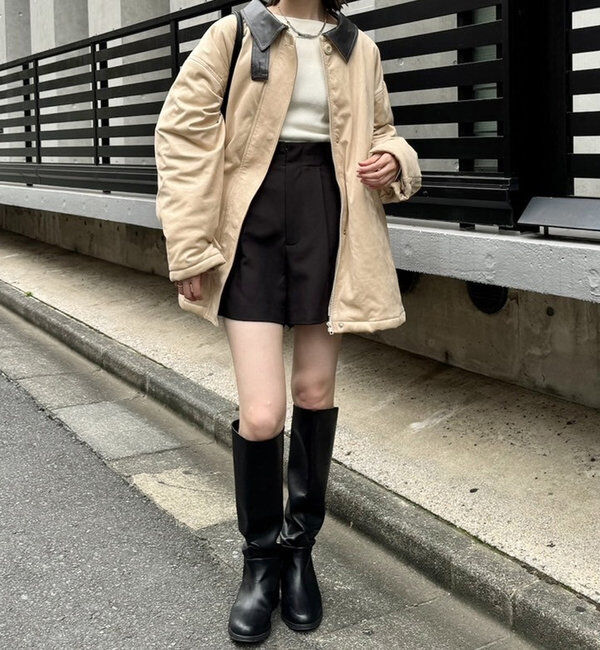  「フェイクスエードミドルコート」|その他|