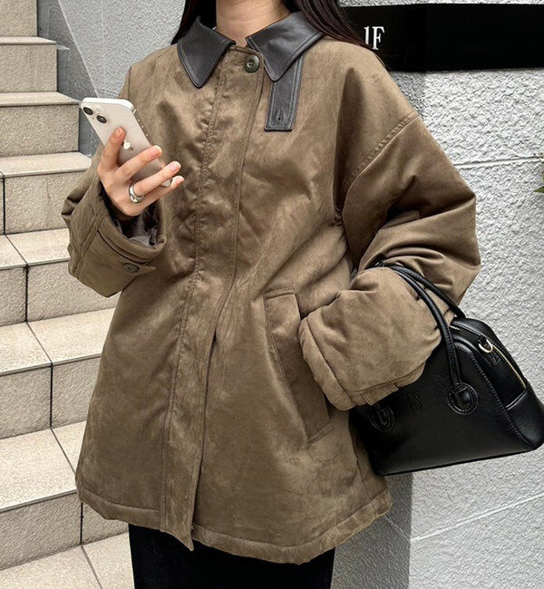  「フェイクスエードミドルコート」|その他|