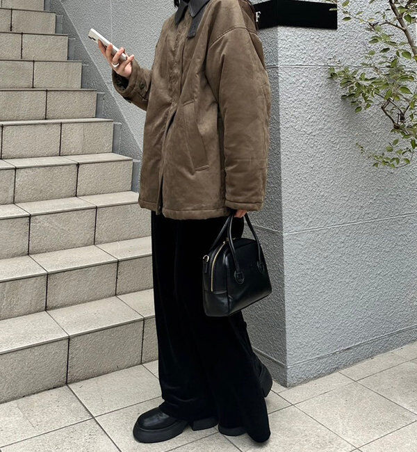  「フェイクスエードミドルコート」|その他|