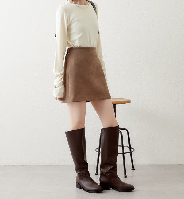  「クルーカラーロングTシャツ」|Tシャツ・カットソー|