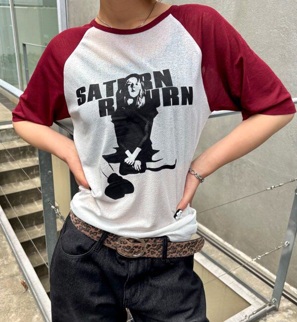  「シャーロットシアーラグラン 5分袖TEE」|Tシャツ・カットソー|