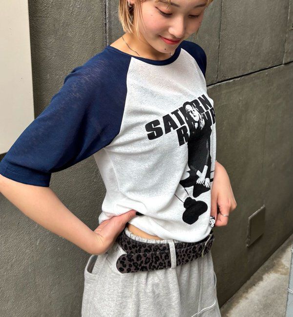  「シャーロットシアーラグラン 5分袖TEE」|Tシャツ・カットソー|