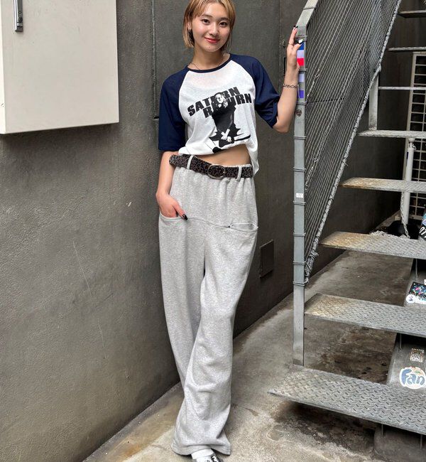  「シャーロットシアーラグラン 5分袖TEE」|Tシャツ・カットソー|