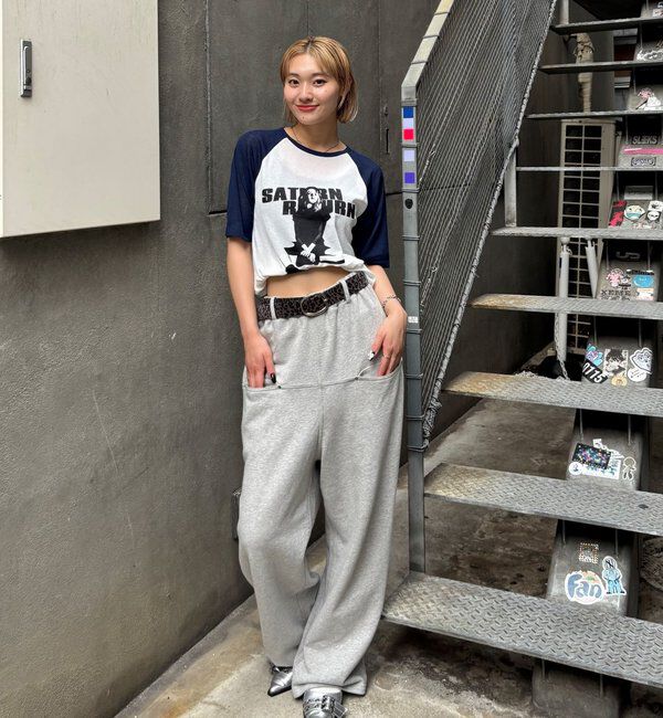  「シャーロットシアーラグラン 5分袖TEE」|Tシャツ・カットソー|